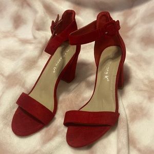 Red 8.5 Women’s Strappy Heels by Allegra K
